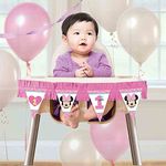 1st Birthday Minnie Mouse High Chair Decorating Kit Party Supplies Minnie Fun to be One