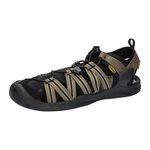 KEEN Men's Drift Creek H2 Sandal, Dark Olive/Black, 12 UK