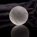 Crystal Ball Paperweight Glass Football Basketball Earth Galaxy Miniatures Feng Shui Craft for Gift Home Decor