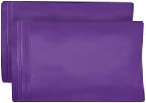 DREAMCARE Queen Size Microfiber Pillowcases Set of 2 - Soft, Premium Quality, Double Brushed Microfiber - Purple