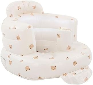 Baby Inflatable Seat, Infant Back Support Sofa Lounger Summer Toddler Shower Chair Floor Seat, Portable Sit Up Chair Floor Seater Gifts for Sitting Up 3-36 Month Olds