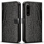 Phone Case for Sony Xperia 1 IV,Flip Wallet Kickstand Premium PU Leather Protective Mobile Phone Cover for Sony Xperia 1 IV Holster With Card Holder