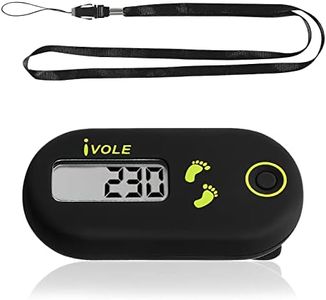 Podómetro Electrónico 3D, Contador De Pasos Sencillo con Clip y Correa para el Cuello, Podómetro para Caminar, Podometro Bolsillo, Podómetro Digital 3D, Mini Podómetro, Podometro Cuenta