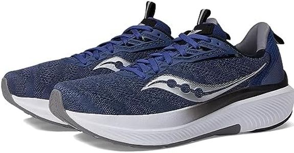 Saucony Men's Echelon 9 Sneaker, Indigo/Black, 9.5 Wide