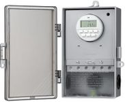 DEWENWILS Pool Pump Timer, Outdoor Digital Timer Box with Transparent Case, 2HP 40A 120-277 VAC, 7-Day 20 ON/Off Programmable Timer Switch for Water Heater, Pool Pump, SPA, Motor, ETL Listed
