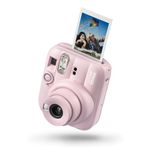 instax mini 13 instant camera with built-in Automatic flash, built-in selfie mirror, close up macro mode, and self timer, Candy Pink