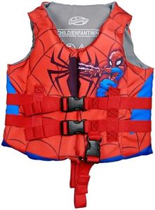 SwimWays Marvel Swim Trainer Life Jacket, US Coast Guard Approved Life Vest Kids Swim Vest, Pool Floats & Life Jackets for Kids 33-55 lbs, Spidey