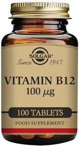 Solgar Vitamina B12 µg Comprimidos - Envase De, Multicolor, One size, Vanilla, 100 Unidad