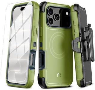 M MYBAT PRO for iPhone 18 Pro Max Case with Belt Clip Holster,Magnetic Case