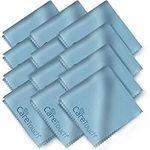 Care Touch Microfiber Cleaning Cloths, 12 Pack - Cleans Glasses, Lenses, Phones, Screens, Other Delicate Surfaces - Large Lint Free Microfiber Cloths - 6"x7"