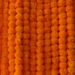 The Art Box 10 Pcs - 4.5 feet Artificial Marigold Garland Halloween Decorations Wedding Fake Flowers Fall Garland Christmas Decor Flower Garland Strands, Orange