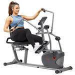 Sunny Health & Fitness Performance Interactive Recumbent Cross Trainer Elliptical Bike with Exclusive SunnyFit® App and Smart Bluetooth Connectivity — SF-RBE420035