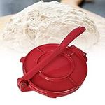 Amusingtao Tortilla Press Cast Iron, 8 Inch Tortilla Maker for Corn Tortillas, Roti Maker Chapati Maker Machine, Taco Press Cast Iron, Maseca, Roti Press(red)