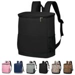 Cooler Backpack Insulated 30 Cans Leak Proof Large Capacity Thermal Bag Soft Cooler Bag Lunch Camping Travel Picnic Hiking Beach (Black)