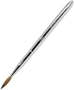 Young Nails YNI Finesse Pro Acrylic Sculptor - Standard Size 9 Oval Brush w/ Built-In Brush Cover, Natural Hair, Ideal for Acrylic Nail Application, Acrylic Fills, Acrylic Nail Extensions, Nail Art