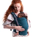 Boba X Baby Carrier - Newborn to Toddler Adjustable Porte-Bébé, 2-in-1 Convertible Front and Backpack Carrier 7 to 45 lbs, Ergonomic Baby Carrier with Crossable Straps (Organic Atlantic)