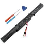 A41N1501 Laptop Battery Compatible with Asus Rog GL752 GL752V GL752VLM GL752VW GL752VWM G752VW N552V N552VW N552VX N752 N752V N752VW N752VX Series L41LK2H L41LK9H 15V 48Wh 3200mAh