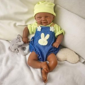 FemmeForm Girl 17 Inch, Full Silicone Baby Doll, Reborn Baby Dolls Silicone Full Body, Sleeping Position Newborn, Not Vinyl, with Gift Box