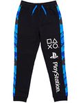 Playstation Lounge Pants For Boys | Kids Blue Black Drawstring Camo Pyjamas Trouser Joggers | Game Console Pjs Merchandise Gifts 11-12 Years