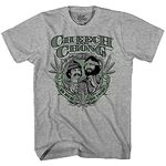 Men's Cheech & Chong Shirt - Cheech & Chong Up in Smoke in Bud We Trust Vintage Tee, Heather Grey, Medium