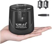 Battery Powered Electric Pencil Sharpener, Fast Sharpen, Suitable for No.2/Colored Pencils(6-8mm), School/Classroom/Office/Home（2 AA Batteries，2 Replacement Blades and 1 Brush Included）