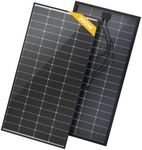 BougeRV 200 Watts Bifacial Solar Panel 10BB Cell, 23% High Conversion Rate, Work with 12 Volts Charger for RV Camping Home Boat Marine Off-Grid (1 PCS) Update Version