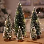 Small Snow Christmas Tree 5Pcs Arti