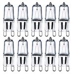 Comyan G9 Halogen Light Bulbs 230V 28W (29W) 2800K Warm White Clear G9 Capsule Bulb Dimmable, 10Pack