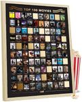 Framed Top 100 Movies Scratch Off P