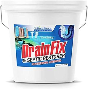 Eco-Friendly Enzyme Drain Cleaner Liquid | Fast-Acting, Safe Enzyme Formula for Septic Tank Treatment | Heavy Duty Clog Remover x Toilet, Sewer Lines, Kitchen Drains | Sewage Odor Neutralizer 5 Gallon