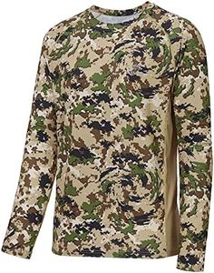 BASSDASH Men's Hunting Camo Performance Long Sleeve Shirt Fishing UPF50+ FS13M