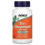 Now Foods Tri-Chromium 500mcg + Cinn.90vcap