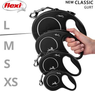Flexi L Retractable Dog Leash, 8m – Black