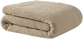 Sunday Citizen Snug Comforter King Size – Fluffy Plush Luxury, Reversible Cozy & Cooling Soft Thick King Comforter with Recycled Fill, Machine Washable (Biscotti)