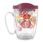 Tervis Sara Berrenson Fall Pumpkin Pattern Made in USA Double Walled Insulated Tumbler Cup Keeps Drinks Cold & Hot, 16oz Mug, Classic