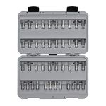 TEKTON 1/4" Drive Hex, Torx, Phillips, Slotted, Square Bit Socket Set (42Piece) | SHB90301