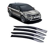 Empica Plastic Car Window Door Visor Rain Guard Side Wind Deflector Compatible with Tata Hexa (Set of 4)