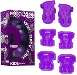 Crazy Skates Protexion Protective Gear Set for Kids - Includes Knee, Elbow and Wrist Pads - Purple