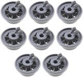 ECSiNG 8Pcs Dishwasher Lower Rack Wheel Replacement 00165314 00420198 420198 423232 Compatible with Bosch Compatible with Kenmore Lower Basket Wheel