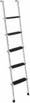 OUTPRIZE 72" RV Bunk Ladder, 5 Wide Step Aluminum Camper Bunk Bed Ladder with Anti-Slip Rubber Foot Pads, Sliver