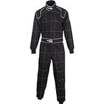 Black 2 Layer Racing Suit-One Piece