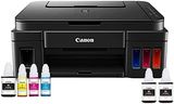 Canon PIXMA MegaTank G3000 All in One WiFi Inktank Colour Printer with 2 Additional Black Ink Bottles for Home and Office