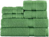 Collections Etc Zero Twist Luxury Bath Towel Set, Hotel Quality Style - Set of 6 - for Bathroom, Spa, Travel