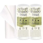 TANNESS 2 x Bamboo Kitchen Rolls | Washable Kitchen Towels Made Out of Bamboo fibers | Softer & More Absorbent Than Regular Paper