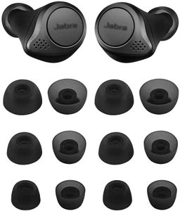 ALXCD Ear Tips for Jabra Elite 75t Headphone, 6 Pairs Silicone Earbud Tips, Fit for Jabra Elite Active 65t 75t, S/M/L