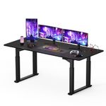 SANODESK QS2+180 * 80cm Dual Motors Standing Desk Height Adjustable Desk with Splice Board Home Office Computer Workstation Electric Sit Stand up Desk