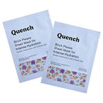 Quench Intense Hydration Korean Sheet Mask with Birch Juice Enzymes | Korean Face Mask for Glowing Skin | Hydrates Skin and Adds Dewy Glow | Made in Korea (Pack of 2)