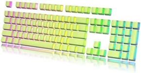 Pudding Keycaps Set | Doubleshot PBT Keycap Set | Full 108 OEM Profile Key Set | ANSI US-Layout | for Mechanical Keyboard | Compatible with Cherry MX, Gateron, Kailh, Outemu | Pistachio