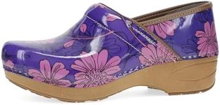 Dansko XP 2.0 Clogs - Lightweight Slip-Resistant Footwear for Comfort and Support - Ideal for Long Standing Professionals - Nursing, Healthcare Professionals Purple Bloom 8.5-9 M US