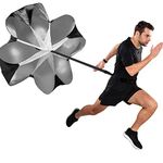 Keypower Direct Running Speed Training 56" Parachute with Adjustable Strap Speed Chute Resistance Running Parachute for Adults